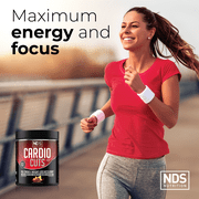 NDS Nutrition Cardio Cuts 4.0 Pre Workout Supplement - Advanced Weight Loss and Pre Cardio Formula with L-Carnitine, CLA, MCTs, L-Glutamine, and Safflower Oil - Miami Sunrise (40 Servings)