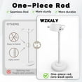 thumbnail image 4 of YANGLI Free Standing Toilet Paper Holder, White, SUS304 Stainless Steel, Pivoting Design for Mega Rolls, 4 of 5