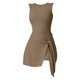 thumbnail image 4 of Vestido deportivo sin mangas para mujer - Vestido informal de fitness y tenis con tirantes adelgazantes y diseño en la espalda, 4 of 7