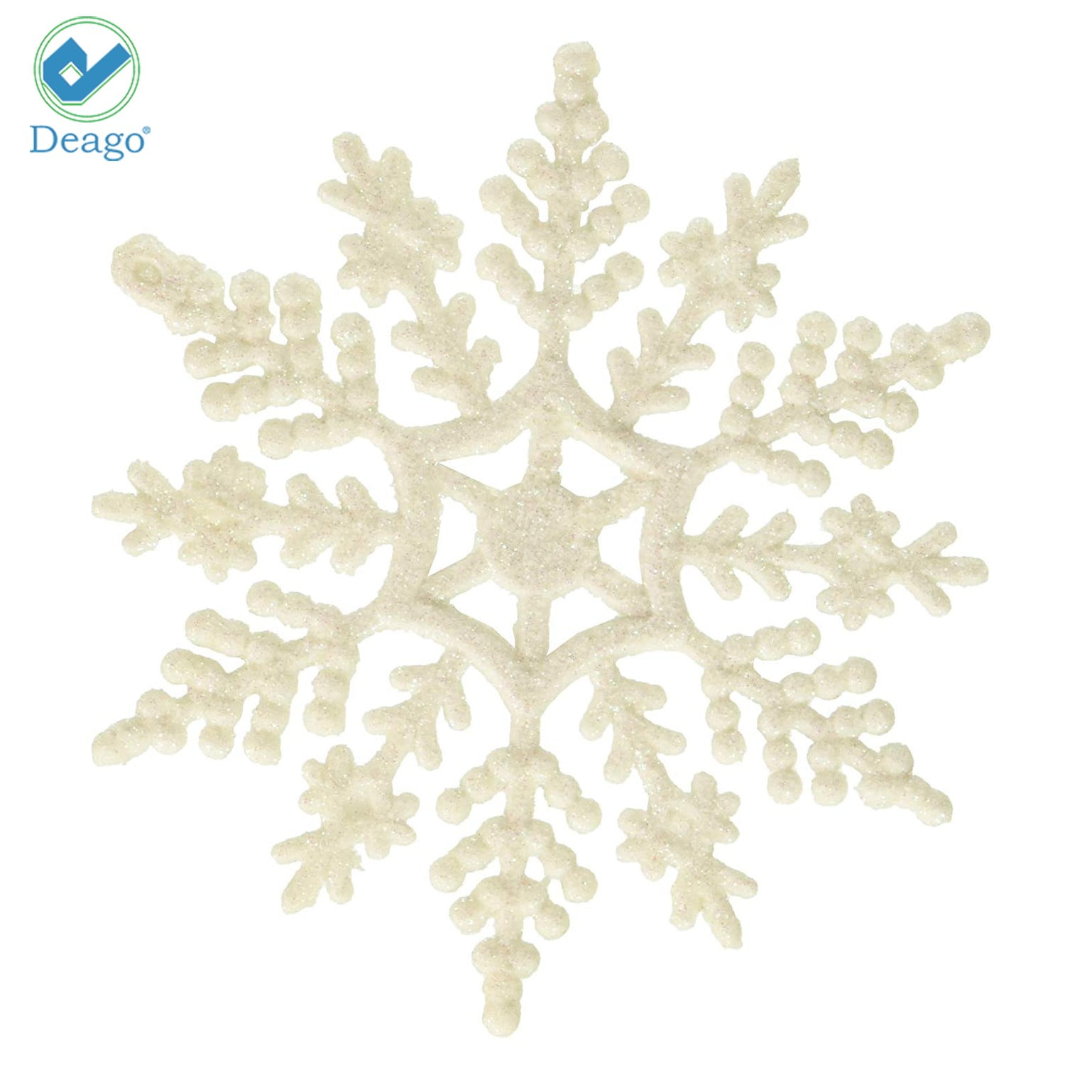 Gerich Christmas Snowflake Decoration Flakes Glitter Powder Snowflake  Winter Decoration 