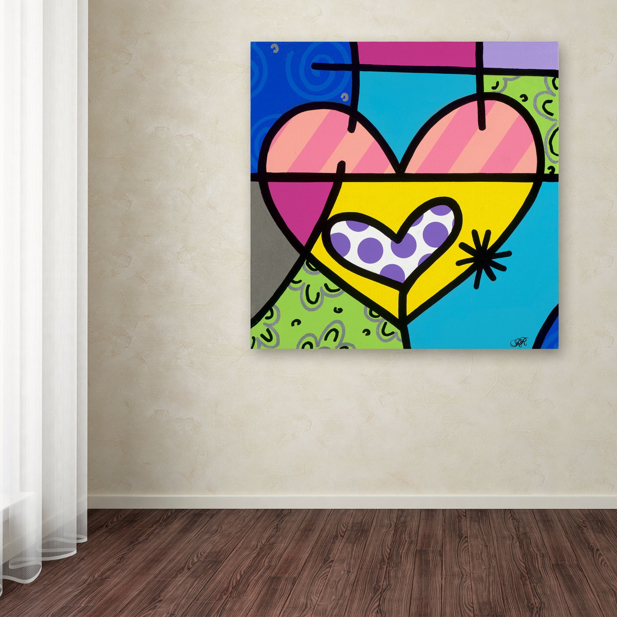 Trademark Fine Art 'Big Heart I' Canvas Art by Roberto Rafael