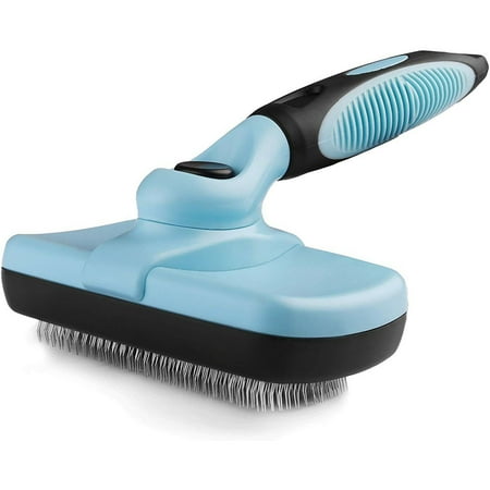 UPC: 0849790104303 | Pets First Self Cleaning Slicker Brush Retractable Design for Quick F ur Removal