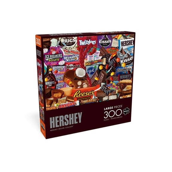 Buffalo Games Hershey Deluxe Collage 300-Piece 21.25 x 15-Inch Interlocking Jigsaw Puzzle for Adults Ages 14 