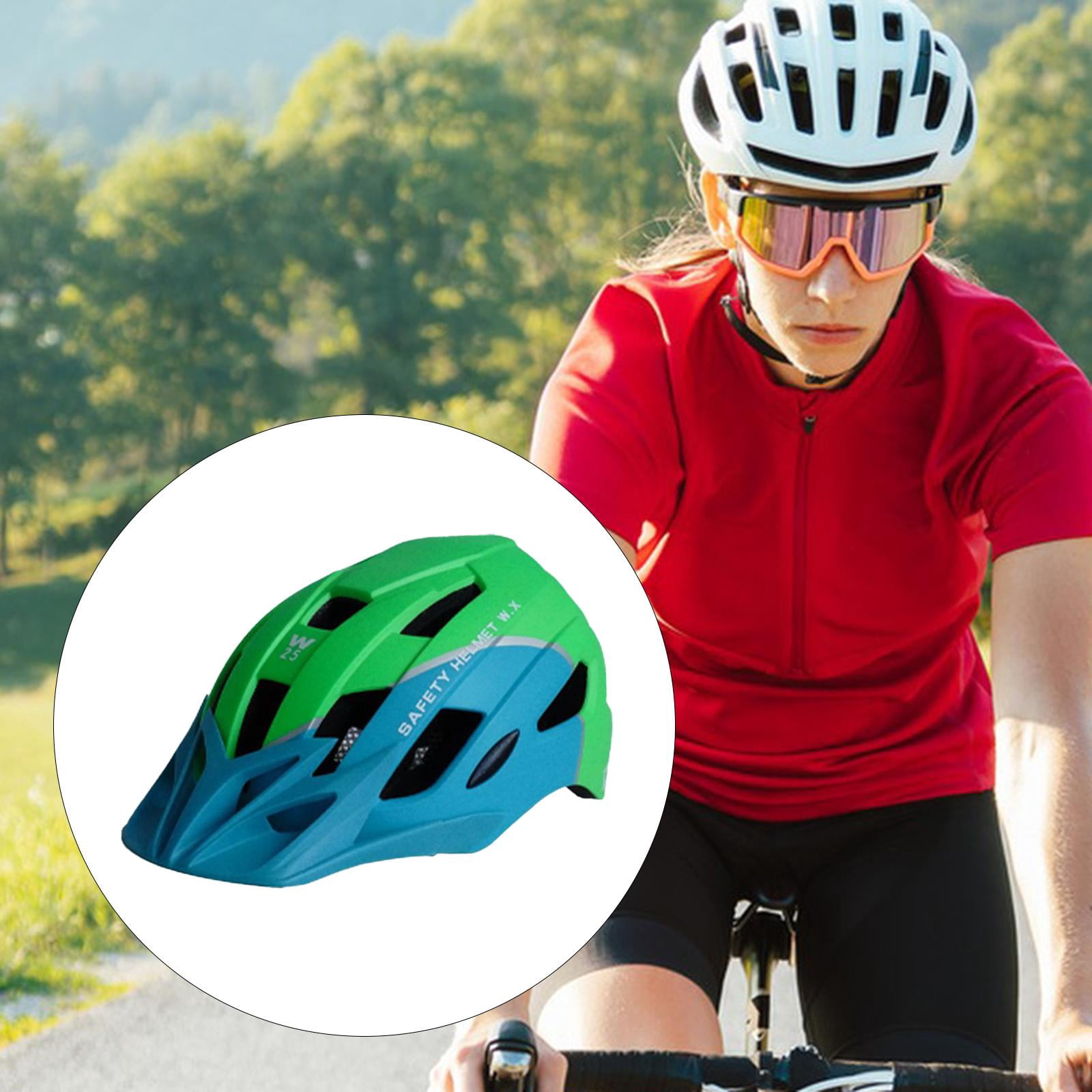 DimyFew Adjustable and Comfortable Bicycle Helmet for Daily Commuting, Cycling Equipment Green Blue