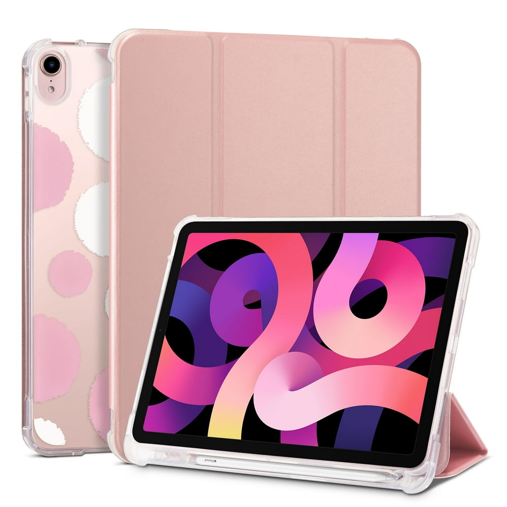 iPad Air 4 10.9 Case 2020 with Pencil Holder, Ulak Slim Trifold