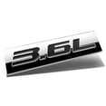 thumbnail image 2 of DNA Motoring EM-AS-36L-BK Metal Emblem Car Bumper Trunk Fender Decal Logo Badge Chrome Black 3.6L, 2 of 3