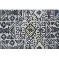 thumbnail image 4 of Binada Graphic Chevron Tufted Rug, Turquoise/Goldenrod, 8ft x 8ft Round, 4 of 7