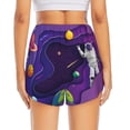 thumbnail image 4 of Fotbe Astronaut Womens High Waist Running Shorts Athletic Workout Quick Dry Shorts for Women with Pockets Gym Yoga Summer Shorts-XX-Large, 4 of 9