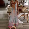 thumbnail image 1 of Qiopertar Mode Femmes Été Décontracté Robe Longue Sans Manches Col en V en Solde Livraison Gratuite à Moins de 5$ jusqu'à 90 % de Réduction, 1 of 5