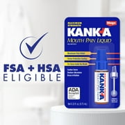 (3 pack) Kank-A Oral Pain Relief Liquid 1 Count 0.33 oz