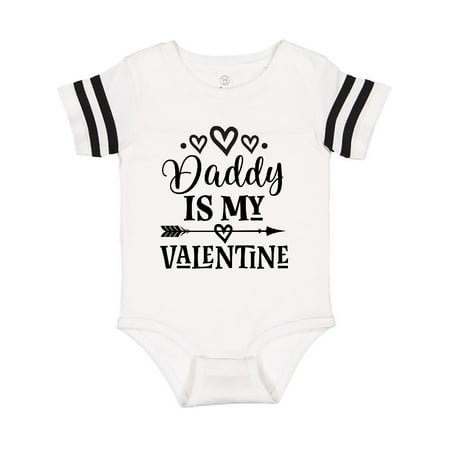 

Inktastic Daddy Is My Valentine Holiday Gift Baby Girl Bodysuit