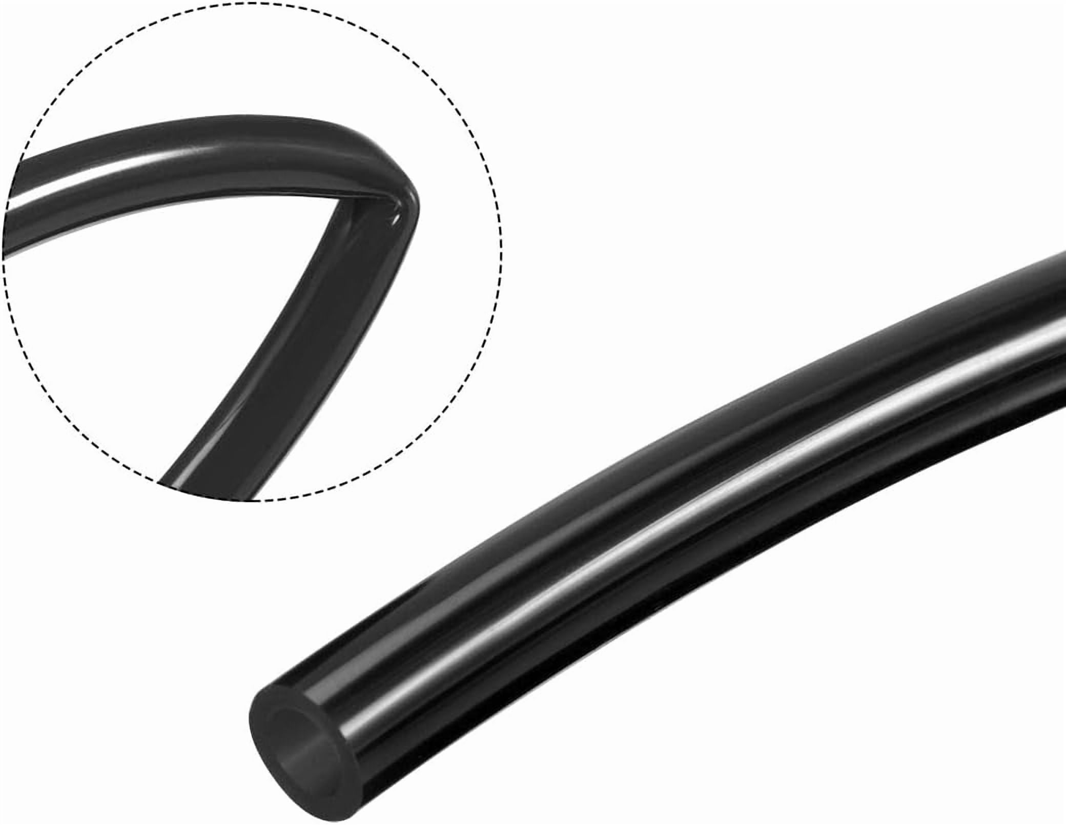 MKEUDQ-Pneumatic Air Tubing, 8mm(0.31") OD x 5mm(0.2") ID 2m(6.56ft) PU Polyurethane Air Compressor Tubing Hose Pipe Black