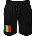thumbnail image 1 of Men's Flag of Chad Novelty Swimtrunks Beach Shorts Pants with Pockets L S-3XL, 1 of 7