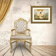 thumbnail image 3 of Unknown 24x19 Gold Ornate Wood Framed with Double Matting Museum Art Print Titled - Angel and Dove, 3 of 4