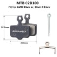 thumbnail image 1 of Bicycle Metal Resin Disc Brake Pads For Avid Xo Trail Elixir Bb5 Bb7 Bike Pairts, 1 of 5