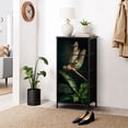 thumbnail image 6 of Dresser for Bedroom with 4 Storage Drawers Golden Dragonfly Perched Green Leaf Wings Natural Lighting Dressers Chest of Drawers Steel Framed Fabric Closet Organizers for Dorm Entryway End Table, 6 of 8