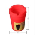 thumbnail image 2 of Cenicero portátil para coche | Boquilla de plástico para cigarrillos automática con tapa | Elimina los olores de humo y cenizas | Parte superior extraíble fácil de limpiar | Se adapta al portavasos, 2 of 4
