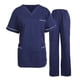 thumbnail image 1 of Traje De Enfermería Uniforme De Enfermera Transpirable Dentista Médicos Salón Camisa Pantalones Ropa ConjuntoMujeres Manga Corta S, 1 of 8