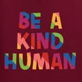 thumbnail image 6 of Wild Bobby Be A Kind Human Positive Inspirational Slogan Inspirational/Christian Women Graphic Tee, Maroon, X-Large, 6 of 6