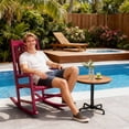 thumbnail image 3 of Ktaxon Solid Poplar Wood Rocking Chair, High Back Ergonomic Patio Rocker for Lawn Porch Garden Indoor Outdoor, Angora Red, 3 of 14