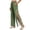 Army Green, variant on Women's Tear Away Pants Side Split Snap Open Bottom Sweatpants Leg Breakaway Post Surgery Pants with Pockets