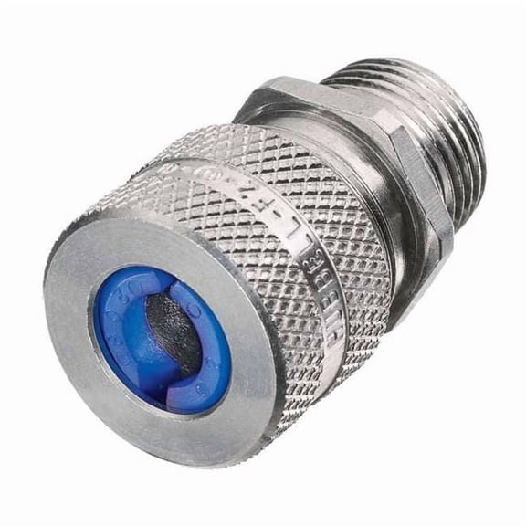 Hubbell Wiring Device-Kellems Liquid Tight Connector,1/2 in.,Blue SHC1018