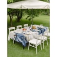 thumbnail image 3 of Outdoor Tablecloth with Umbrella Hole and Zipper, Thanksgiving Fall Rectangle Table Cloth 60x102 Inch Waterproof Tablecloth, Eucalyptus Blue White Harvest Pumpkin Picnic Table Cover for Patio Camping, 3 of 7