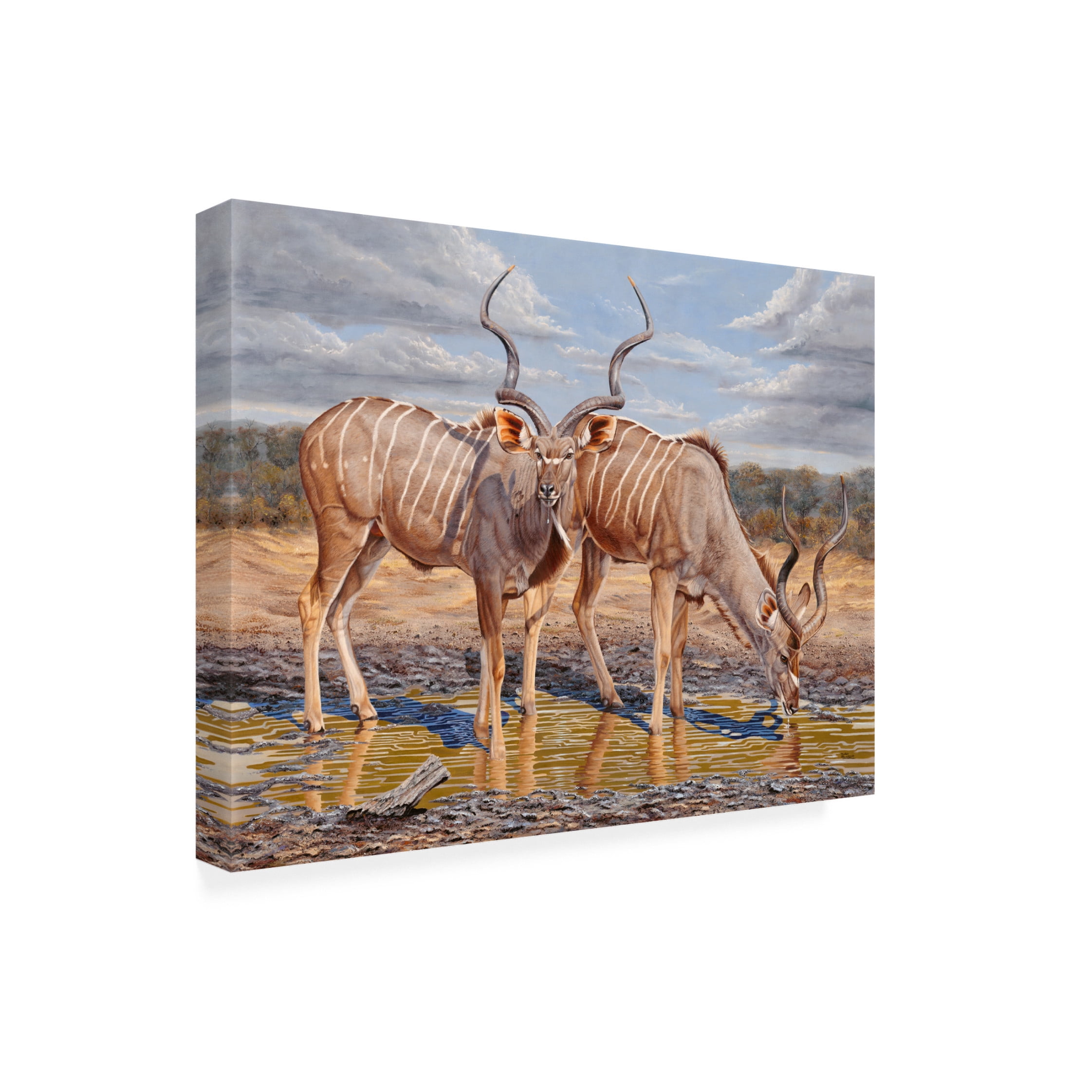 Canvas Wall Art - Delene Lambert 'A Twist in Time' Wall Art for Living Room, Bedroom, or Office Décor by Trademark Fine Art - 24 x 18 Inches