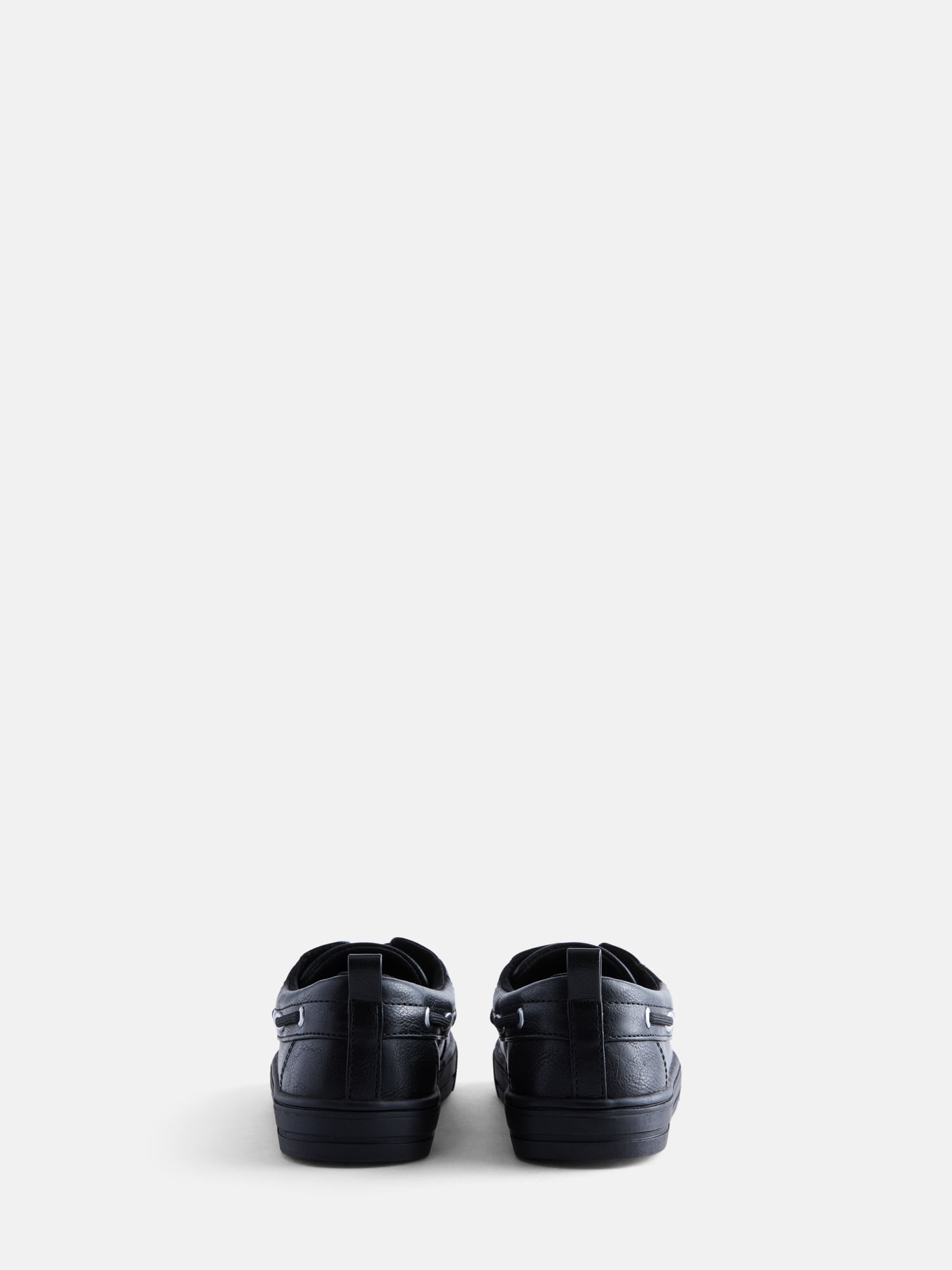 Wonder Nation Little and Big Boys' Faux Leather Boat Shoes