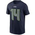 thumbnail image 2 of Men's Nike DK Metcalf College Navy Seattle Seahawks Name & Number T-Shirt, 2 of 3