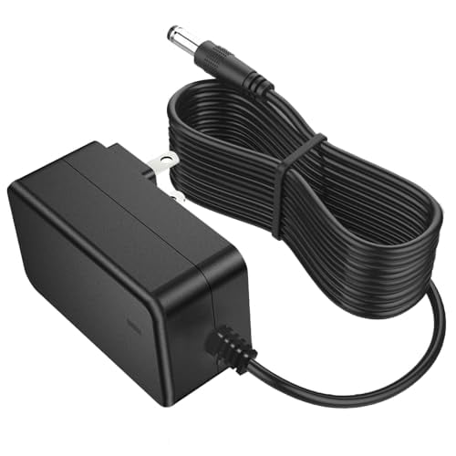 12V 2A Power Supply 24W AC Adapter with 10Ft DC Cord, 5.5x2.5mm/2.1mm Plug for LED Strip Lights Speaker CCTV Camera Router Low Voltage Transformer