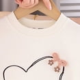 thumbnail image 6 of Toddler Baby Girl Clothes 12 18 Months 2T 3T 4T 5T 6T Fall Winter Outfits Cute Print Long Sleeve Sweatshirt Pant Outfits White Size 3-4 Years, 6 of 6