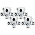 thumbnail image 2 of Speedway Motors Bullet-Style Spider Cap Wheel Hub Covers, Chrome Steel Construction, 5 on 4-1/2  Inch Direct Fit Bolt Pattern, 3 Inch Depth, Set of 4 Wheel Hub Covers, 2 of 6