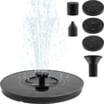 thumbnail image 2 of Solar Fountain with 5 Nozzles Portable Solar Power Water Pump Panel Kit Multipurpose Solar Pond Pump Outdoor Solar Water Fountain Pump for Garden Small Pond Pool Fish Tank Bird Bath, 2 of 10