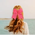 thumbnail image 3 of Motique Accessories Pink Jumbo Hair Bow Clip with Tails for Child Girls, 3 of 4