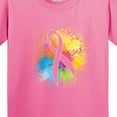 thumbnail image 4 of Inktastic Breast Cancer Awareness Ribbon Art Youth T-Shirt, 4 of 5
