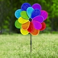 thumbnail image 5 of Rainbow Wind Spinner, 2025 New Sparkly Reflective Pinwheel for Garden/Yard, Bird Deterrent & Outdoor Decor, 5 of 6