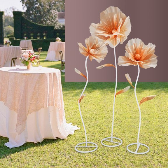 3 Pcs Giant Artificial Flower Decoration for Wedding Freestanding Wedding Decorative Artificial Flowers