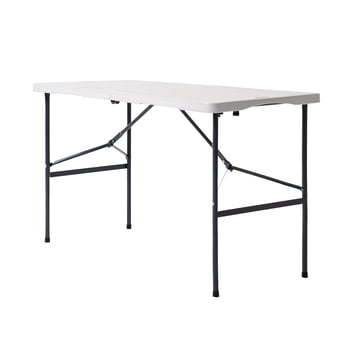 Mesa Plegable Blanca 122 cm LOOMBER