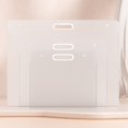 thumbnail image 5 of Selrti Clear Art Portfolio Case, Waterproof PP Portfolio Folder, Lightweight Portable Storage Bag for Artwork And Documents, 5 of 7