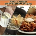 Home Onion Slicer, Onion Blossom Maker, AllinOne Blooming Set, Core Cutter & Knife Guide