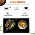 thumbnail image 2 of BENTISM 24 inch Electric Cooktop 2 Burners Ceramic Glass Stove Top Touch Control, 2 of 9