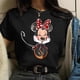 thumbnail image 5 of Nueva camiseta de Minnie Mouse Kawaiii, camiseta de Disney para mujer, camiseta divertida, camisetas negras de moda para mujer, ropa de calle de manga corta, 5 of 5