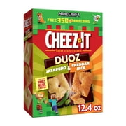 Cheez-It DUOZ Jalapeno Cheddar Jack Crackers, Baked Snack Crackers, 12.4 oz