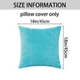 thumbnail image 6 of REGALWOVEN 2 Pcs Corduroy Classical Modern Soft Solid Pillow Covers for Couch Sofa Home Bedroom Blue 18" x 18", 6 of 6