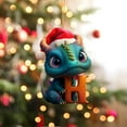 thumbnail image 2 of Oalirro Dinosaur Alphabet Christmas Ornaments - 26 Letter Acrylic Pendants for Tree Decor, Holiday Home Decoration - Cute Dino-Themed Gift (Flat, Shatterproof, Non-Fading), 2 of 3