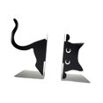 thumbnail image 4 of Figura decorativa de gato sujetalibros, escultura de gato negro, tope para libros pesados. A, 4 of 9