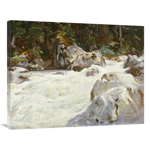 36 in. A Torrent in Norway Art Print - John Singer Sargent