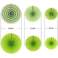 thumbnail image 2 of MINKUROW Hanging Paper Fans Party Set,Round Pattern Paper Garlands Decoration for Birthday Baby Boy Shower Graduation Bachelorette,Set of 8 (Green), 2 of 7