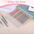thumbnail image 4 of Uxcell 1 mm Bolígrafos de Gel Brillantes, 18 Pcs Bolígrafos de Gel de Punta Fina de Gran Capacidad para Colorear Libros para Adultos, Artistas, Dibujo y Escritura, Negro, 4 of 7